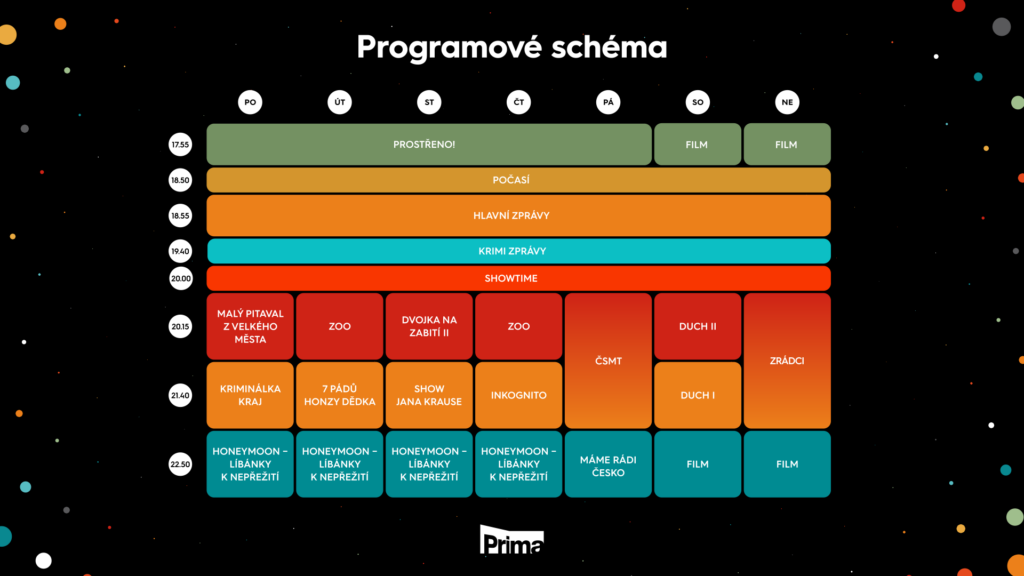 program televize prima na podzim