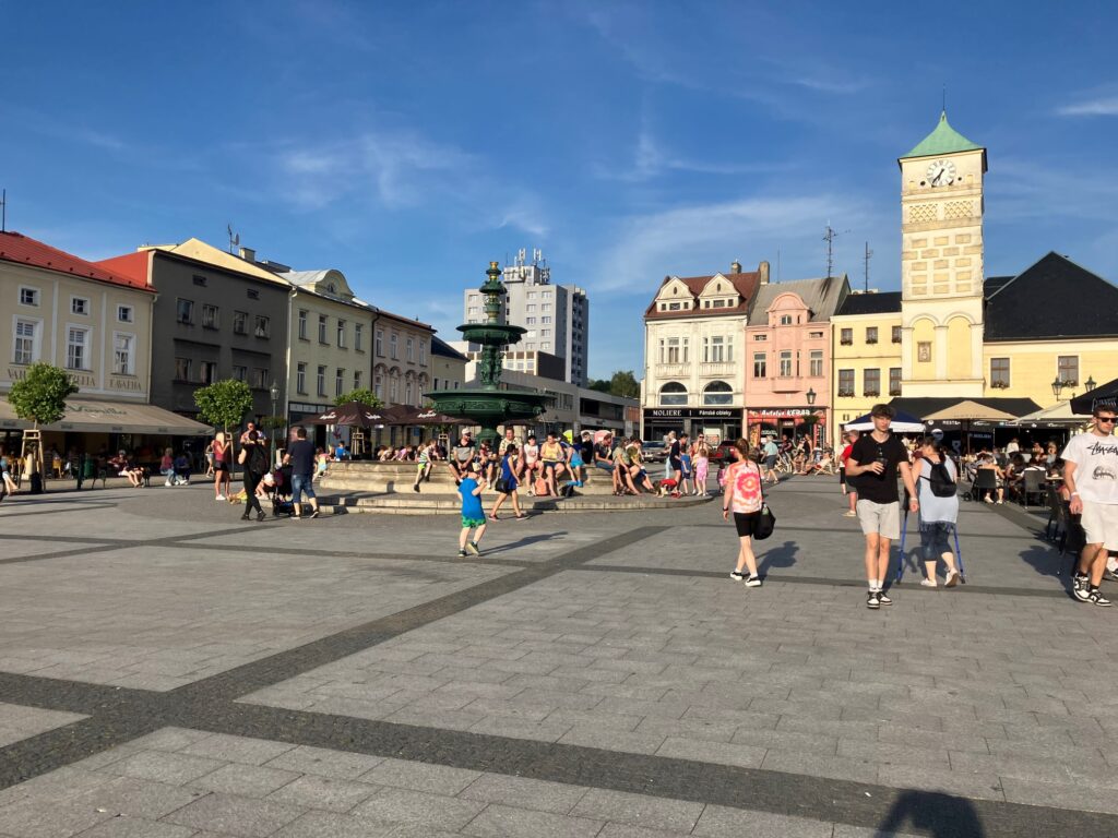 Masarykovo náměstí během hornických dnů